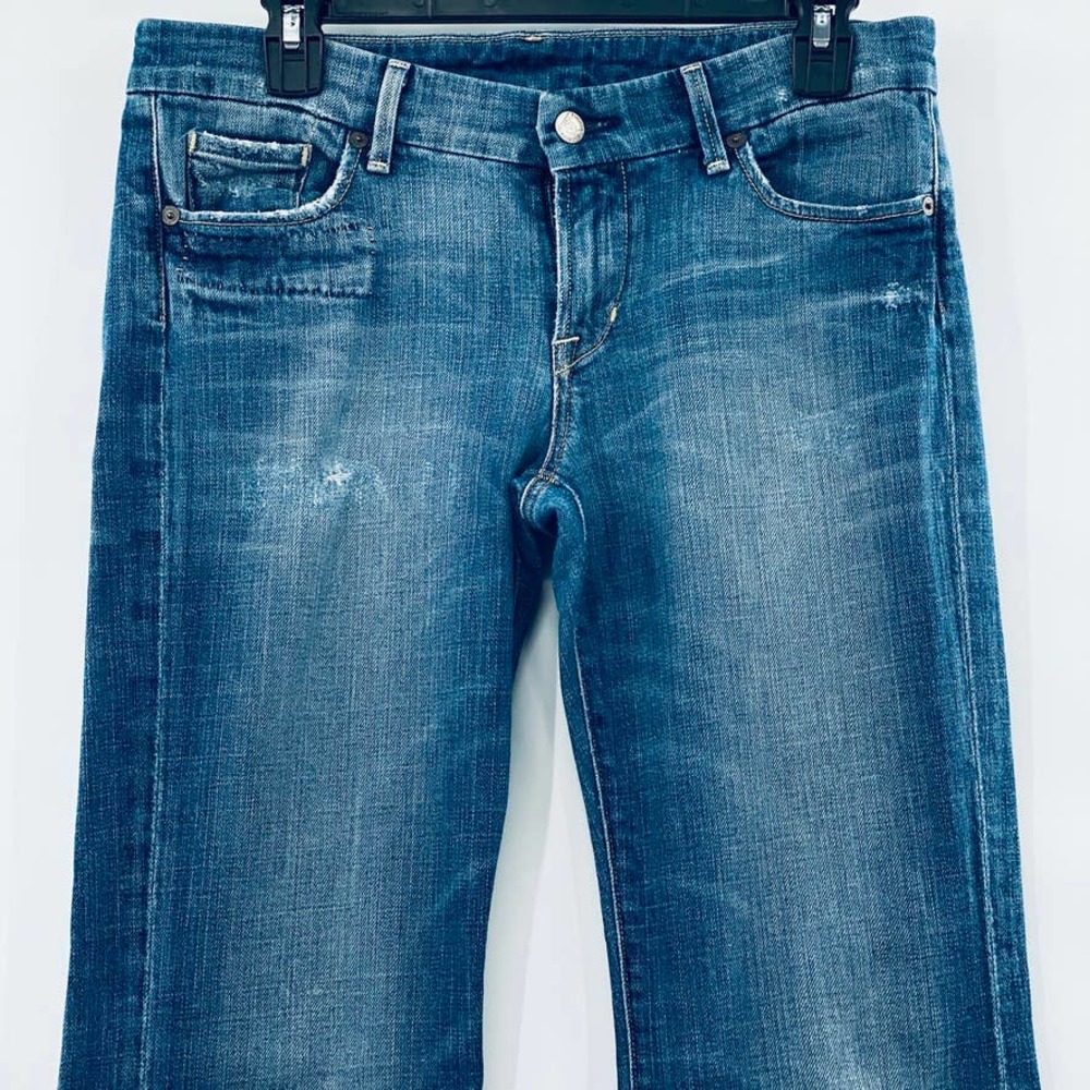 COH Citizens of Humanity Medium Wash Low Waist Full Leg Jeans Faye #003 Size 29 - Picture 4 of 12